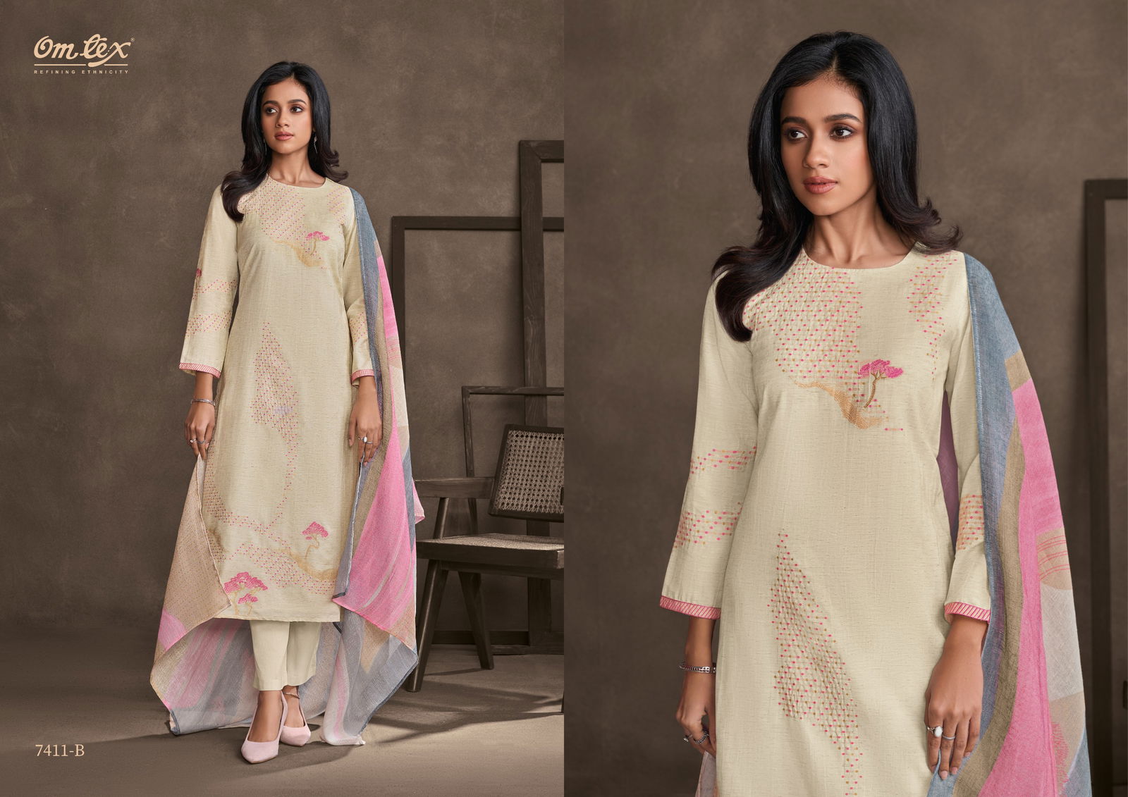 Rizel By Omtex Cotton Silk Desginer Salwar Kameez Wholesale Price In Surat